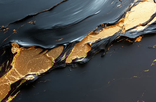 Abstract black and gold paint texture art background photo