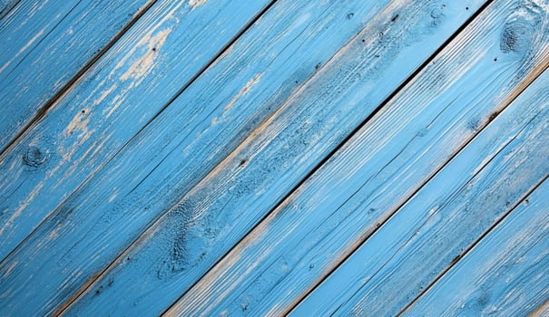 Blue painted wooden plank background texture with diagonal pattern photo