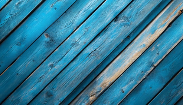 Blue painted wood planks diagonal textured background surface photo