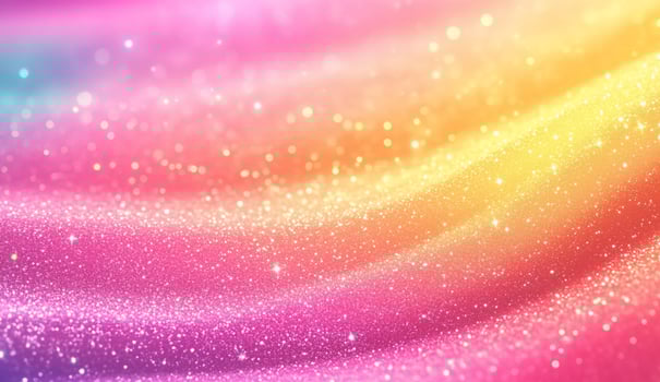 Colorful abstract glitter wave background with sparkling texture pink orange and yellow gradients photo