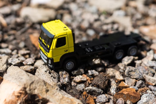 toy cabin of the truck photo