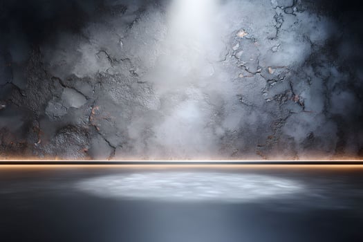 An empty room with a spotlight shining on it photo