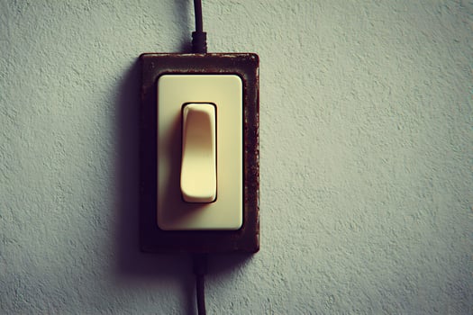 A switch on a wall photo