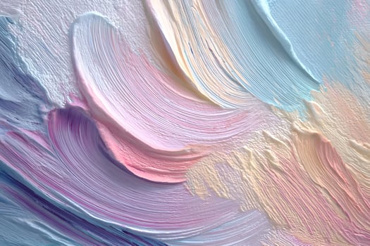 A close up of a painting with colorful paint photo
