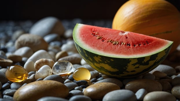 Watermelon and vitamin c photo
