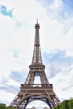 Eiffel Tower front view Paris France photo