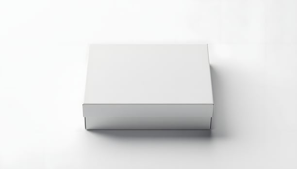 Blank White Box Packaging Design Template photo