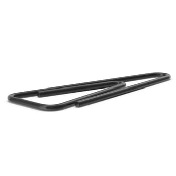 paper clip , minimalist Office Supplies on white background ,3D RENDER. photo