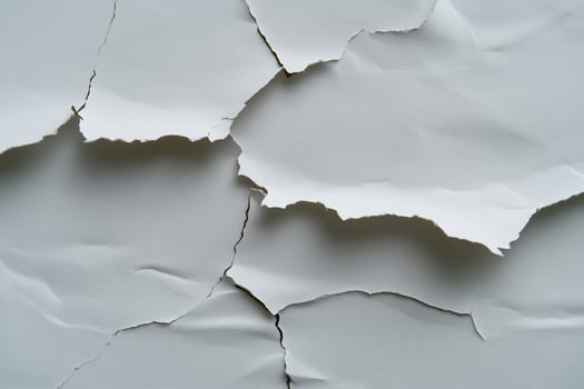 Torn White Paper Texture Close-up Studio Shot Abstract Background photo