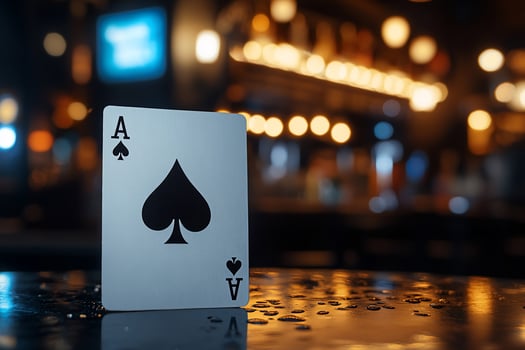Ace of Spades on Bar Night Gambling Drinks photo