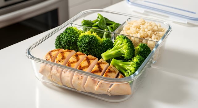 Healthy Meal Prep Grilled Chicken and Veggies photo