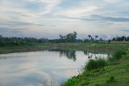 A beautiful nature of river side photo