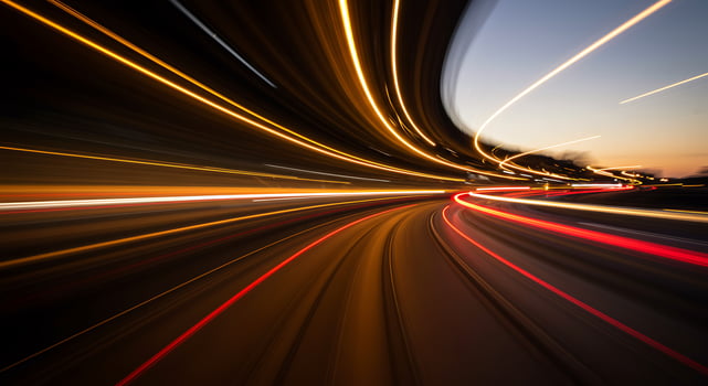 Abstract Light Trails on Highway at Night Stunning Long Exposure Photography photo