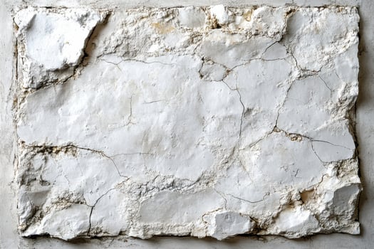 A white wall with cracked paint on it photo