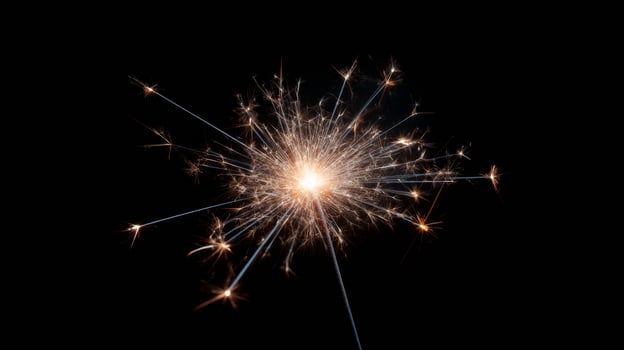 A sparklers dazzling burst illuminates the night sky, evoking Diwali celebrations and the whimsical enchantment of Bonfire Night photo