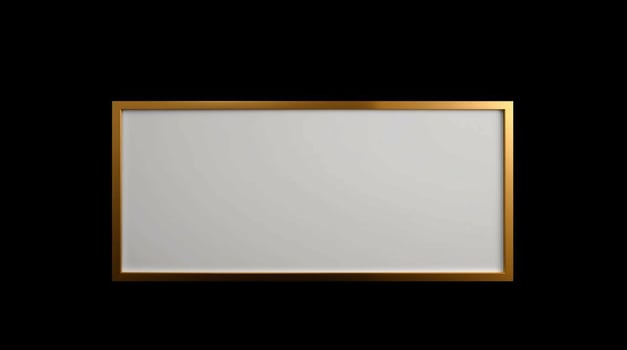A blank white frame on a black background photo