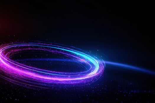 Glowing Neon Ring Abstract Background Design photo