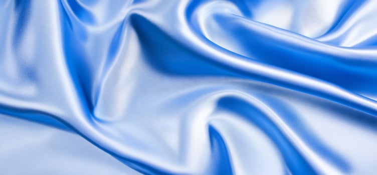 Elegant blue and white silk fabric background texture photo
