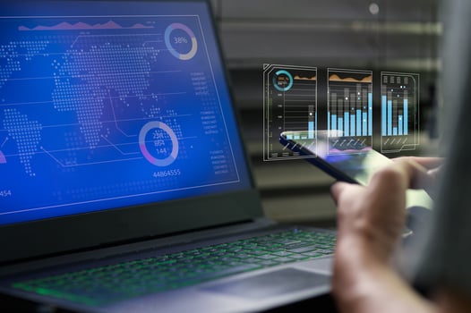 Data Analysis and Digital Tools for Remote Working at Home Office photo