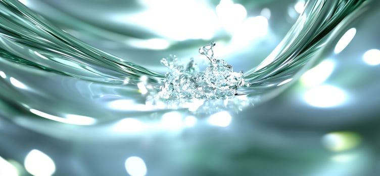 Water ripple splash close up abstract background photo