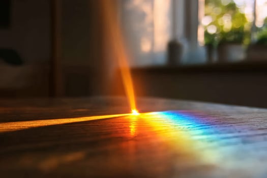 Sunbeam Rainbow Table Indoor Sunlight Plants photo