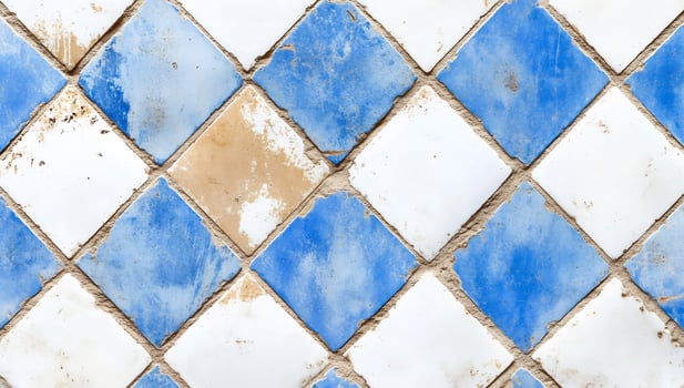 Distressed square tile pattern background texture design photo