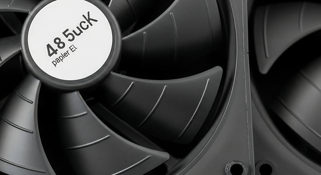 Closeup Computer Fan Blades photo