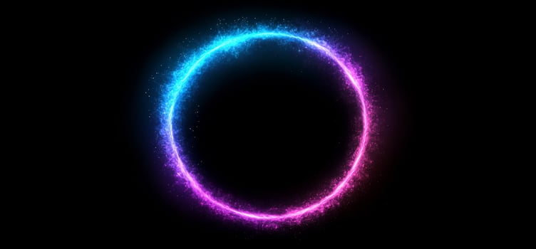 Glowing circle gradient abstract background photo