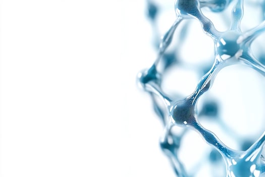 Abstract molecule structure model for science and technology concepts photo