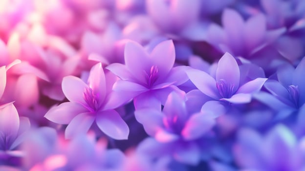 Soft violet flowers close up floral pastel background photo
