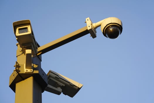 Surveillance Camera on sky photo