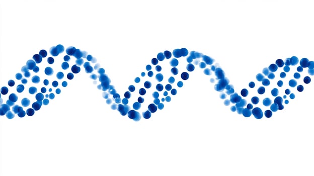 Abstract double helix structure medical science genetic illustration photo