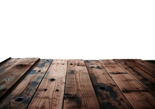 A wooden table with a white background photo