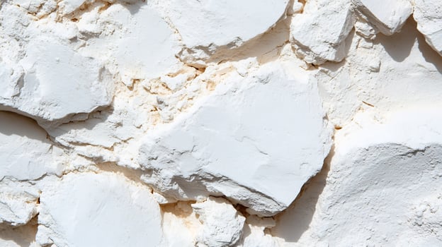 Macro detail of a white stone wall texture background photo