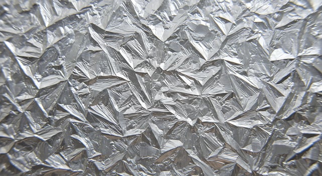 Abstract Silver Foil Texture Background with Sharp Edges. photo