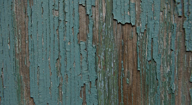 Weathered Wood with Peeling Turquoise Paint Texture. photo