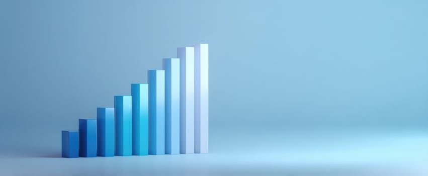 The Growth Chart Representing Positive Business Progress and Success Trends. photo