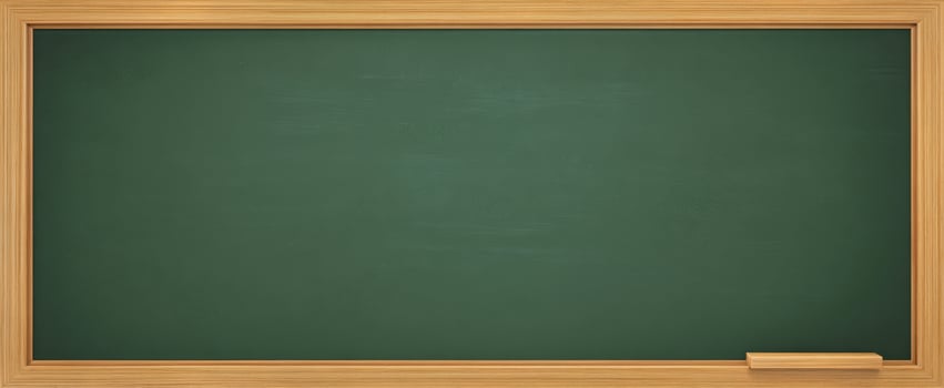 The Empty Chalkboard Ready for Educational Expression photo