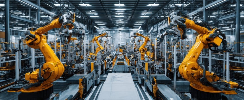 The Advanced Robotic Arms in a High-Tech Manufacturing Facility photo