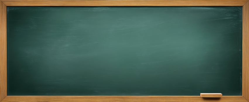 The empty chalkboard ready for messages and creative lessons in education photo