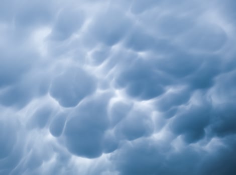 Mammatus clouds background photo