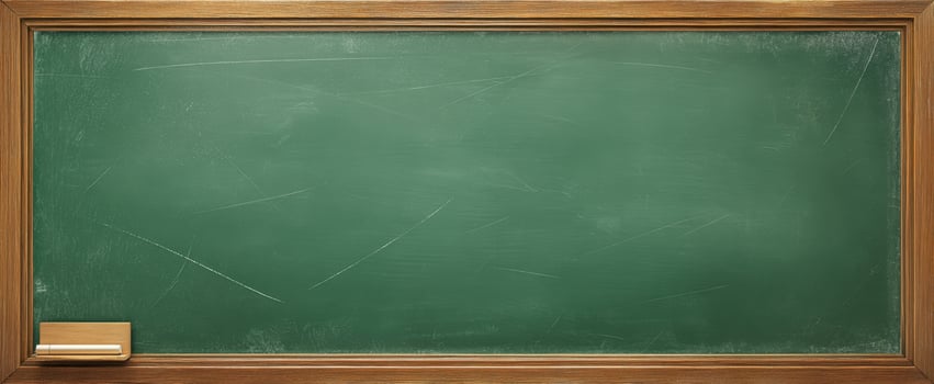 The Green Chalkboard Ready for Educational Opportunities and Creative Expression photo