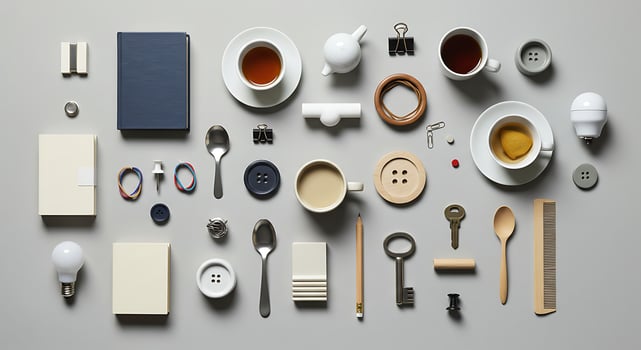 Minimalist Arrangement of Everyday Objects photo