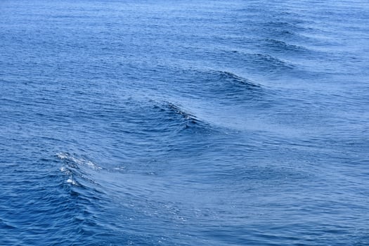 Gentle Ocean Waves, Calm Blue Sea Surface photo