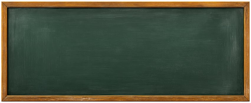 The empty chalkboard ready for new lessons and creative ideas. photo