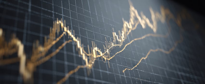 The financial analysis showcasing market trends and growth through data visualization. photo