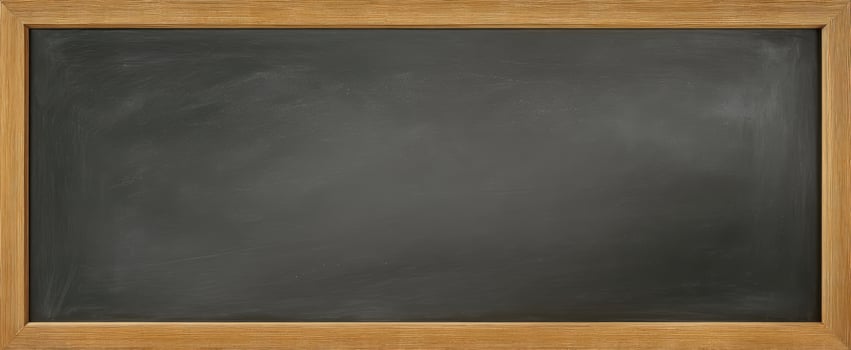 The empty chalkboard ready for creative teaching and learning opportunities. photo