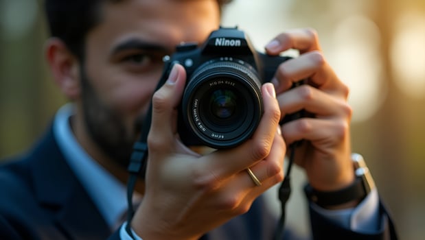 Photographer captures a picture highlighting photography skills and moment capturing concept as Photographer captures a picture highlighting photography skills and moment capturin Act 6 photo