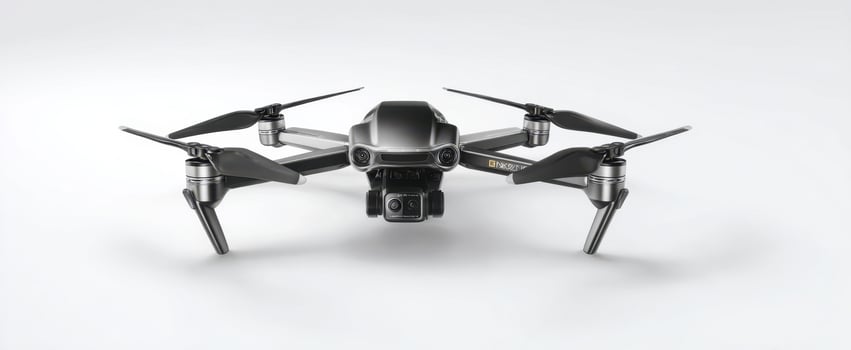 The advanced drone capturing high-resolution aerial images and videos. photo
