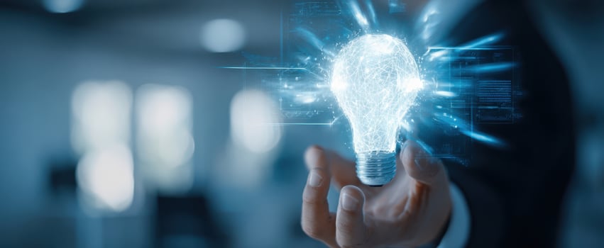 The Illuminated Lightbulb Symbolizing Innovative Ideas and Creativity photo